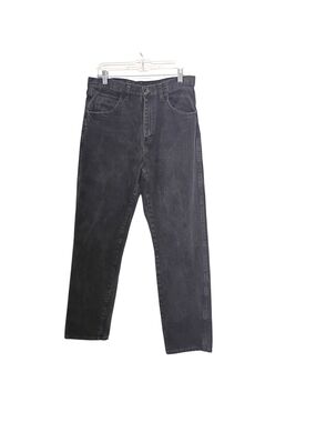 Vintage Rustler -Black High-Waist Straight Leg Jeans 33x34